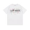 9068 Off-White 2026 Spring/Summer New Colorful Letter Arrow Pattern Round Neck Hooded Short Sleeved Men's and Women's T-shirts