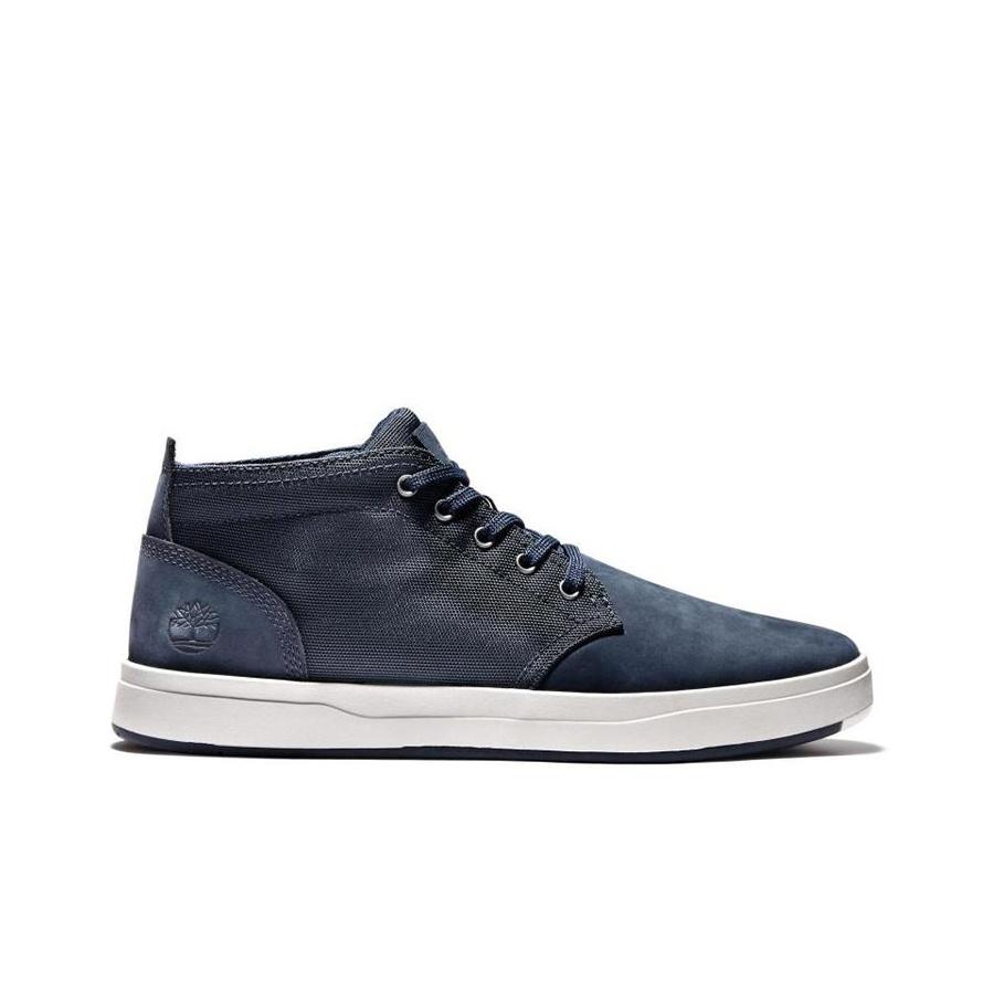 Timberland Chukka da uomo Davis Square Blu Navy Nabuk A1OI5001