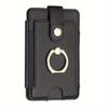 Universal Ring Small Card Holder Sticker Adhesive Mobile Phone Card Holder with Ring Buckle Compatible with All Smartphones Bag