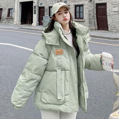 Autumn Winter Cotton Jacket Women's Korean Cotton-Padded Thicken Warm Hooded Parkas Short Coat Female Casual Ladies Top