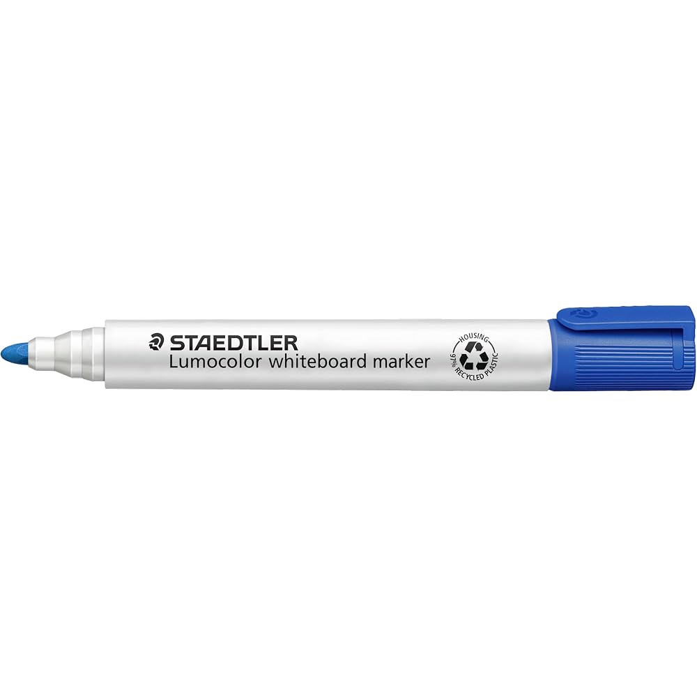 Staedtler Whiteboard Markers, RMo Color, Round Core, Medium, Blue, 10-Pack, 351-3