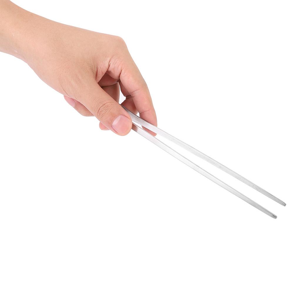 Stainless Steel Aquarium Water Plants Fish Tank Tweezers Aquascaping Tool(27cm Straight Head)