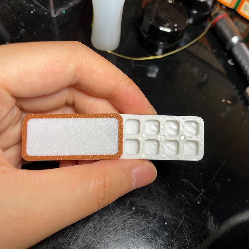 

Portable Mini Watercolor Palettes 8/18 Grid Ring Paint Subpackage Box Student Artist Travel Sketching Nail Painting Art Supplies