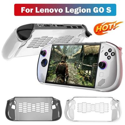 2026 Transparent Handheld Game Console Case TPU Soft Protective Cover Ergonomic Anti Slip Host Shell for Lenovo Legion Go S