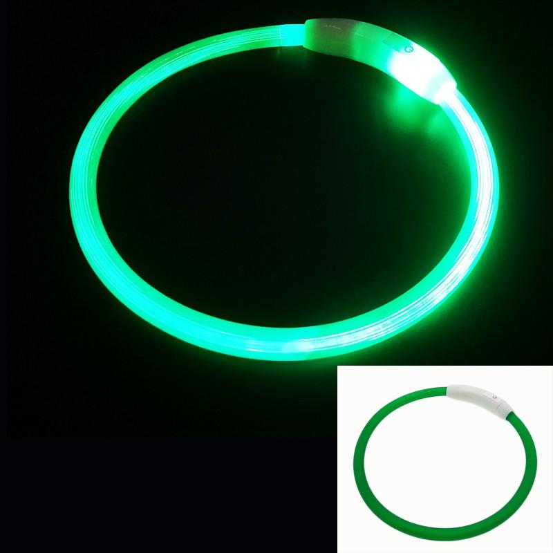 USB Rechargeable LED Dog Collar Glowing Pet Necklace Small Medium Large Dogs Anti-lost Night Safety