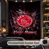 TapestryAjax Amsterdam Custom Name Text Personalized Wall Hanging Tapestry Home Wall Decor