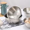 1Pc Stainless Steel Bowl Set With Scale For Cooking Baking Food Storage Large Capacity Mixing Bowls For Home Kitchen Essentials