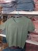 Women's V-Neck Knitted T-Shirt: Short-Sleeved, Versatile, Commuting Pullover, Perfect Base Layer, Three-Quarter Sleeves, Light Sweater.