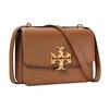 Tory Burch Eleanor Double T Large Logo Matte Flap Stitching Leather Shoulder Crossbody Bag Women Bags Caramel-Brown 75003-909