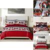 Soft And Cozy 3 Piece Bedding Set With Digital Print Cartoon Anime Design For Stylish Bedrooms