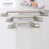 Nordic Matte Nickel Brushed Cabinet Handles for Kitchen, Wardrobe, and Drawers