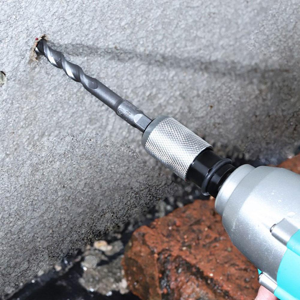 Rotary Hammer Adapter with 4pcs Impact Drill Bits Set Quick-Release Electric Hammer to Converter Kit for Electric Wrench Tools