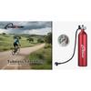 Ctrepower Tubeless Tire Air Bottle Tire Booster with Pressure Gauge & Valve Fast Inflator for MTB & Road Bicycle Vacuum Tires