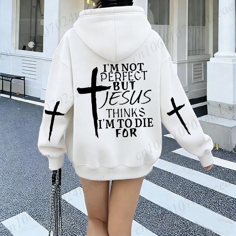 Módní mikiny s kapucí a potiskem Ježíše Teplákové soupravy Pánské Dámské Ležérní mikiny s kapucí Venkovní Sportovní oblečení Mikiny Streetwear