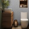 Oil Proof Wall Stickers for Bathroom 5Pcs Vintage Brick Tile Stickers, Waterproof Oil?Proof Wallpaper, Peel Sheets Kitchen & Stick Backsplash Living