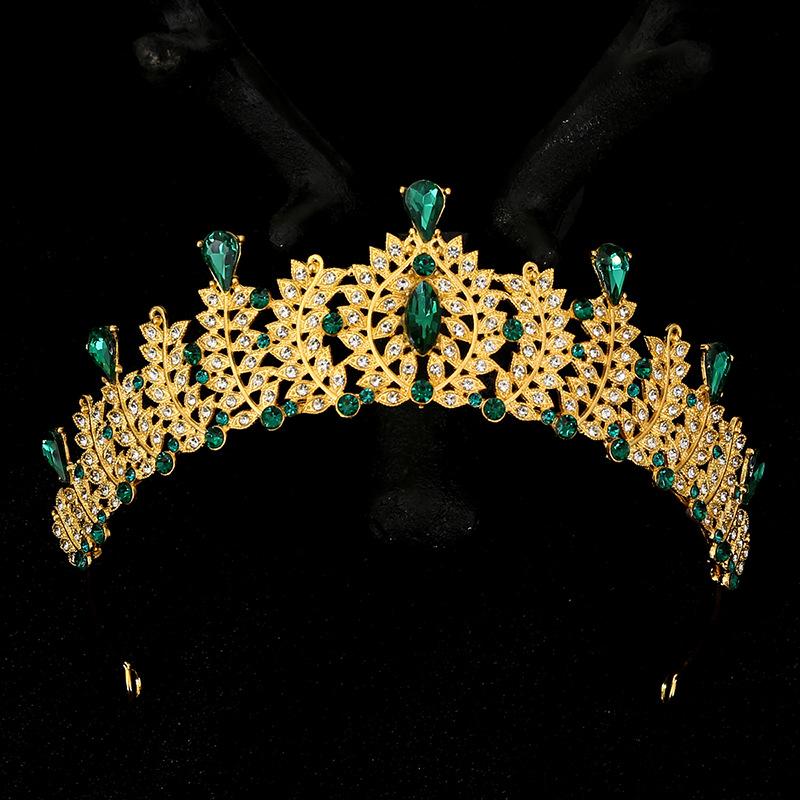

Свадебная тиара, свадебные аксессуары, повязка на голову из сплава со стразами, аксессуары для волос для подиума, корона на день рождения, европейский стиль