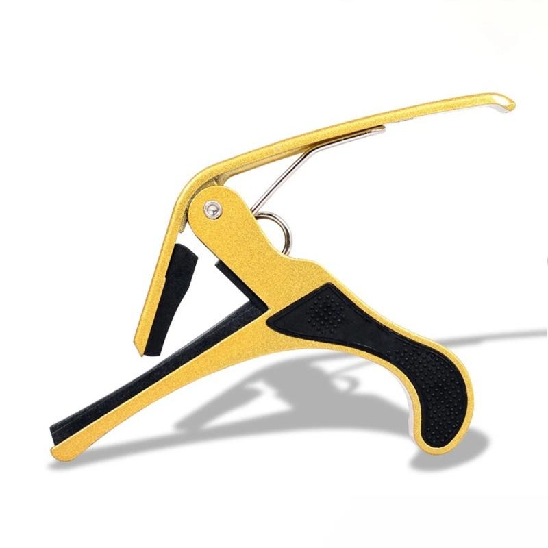 Portable 6-String Guitar Tunings Clamp Light Weight Quickly Release Capo for Guitars, Ukulele, Bass, Mandolin, Banjo