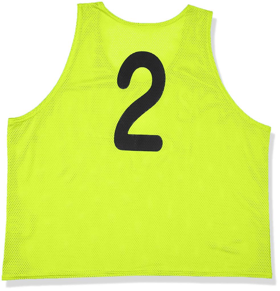 Mizuno Training Bibs of with Safety Free Size (Set 10) Numbering, Sleeveless, Standard, 32MH9011, Yellow,