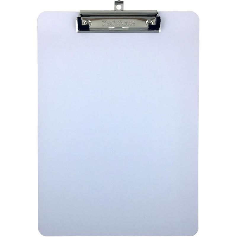 Clipboard Dry Erase Surface 9'' x 12.5'' Letter Size Low Profile Clip Whiteboard Single (Pack of 1)