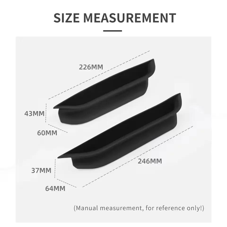 For Xpeng G6 2023 2024 Silicone Front Rear Door Handle Storage Box Side Door Holder Tray Organizer 4pcs Car Accessories