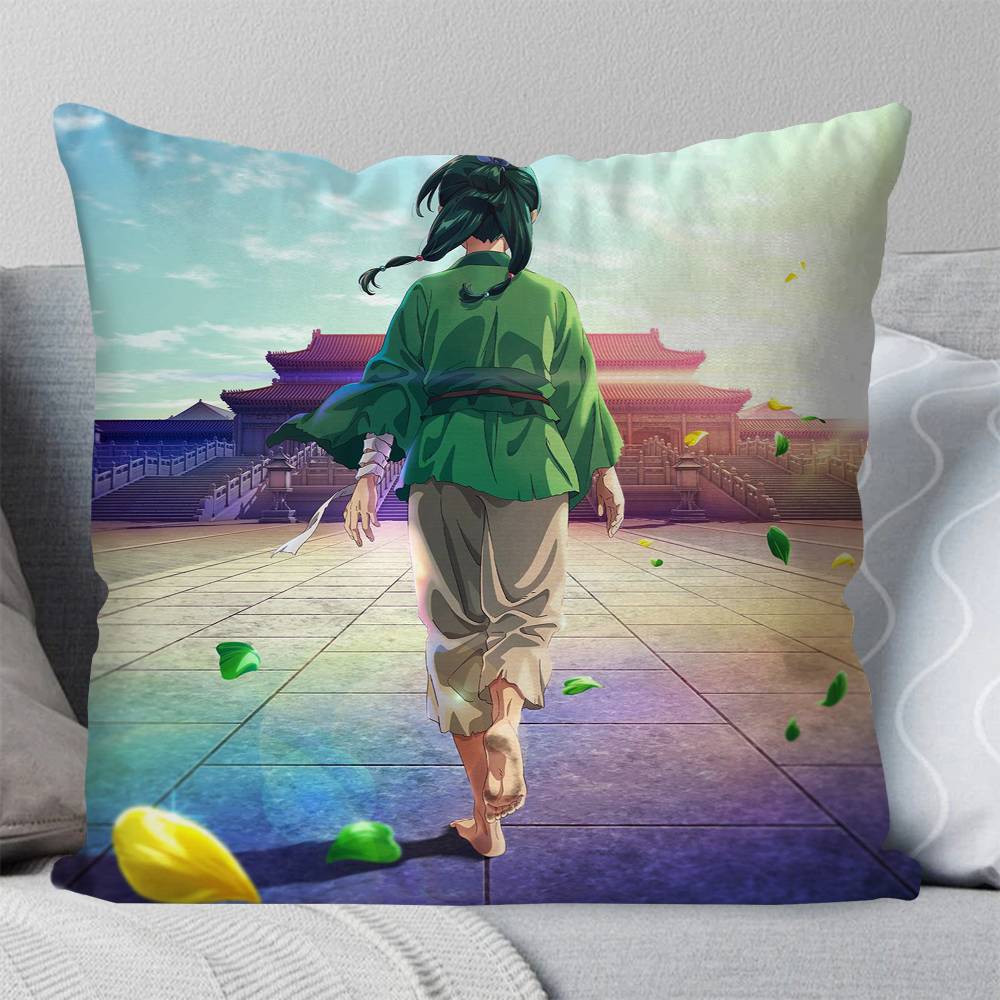 Anime Die Tagebücher der Apothekerin Kissenbezug Quadratisches Kissen Schlafzimmer Sofa Freizeit Komfortkissen Auto Wohnzimmer Heimdekoration