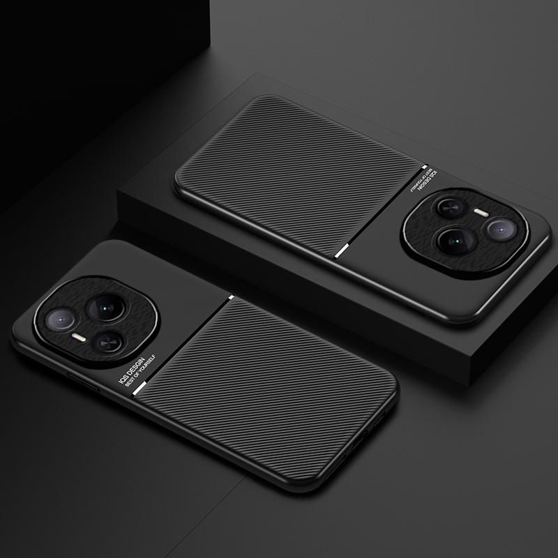 Slim Non-Slip Portective Case For Honor Power With Metal Plate Magnetic Car Holder Cover For Honor Power Phone Case