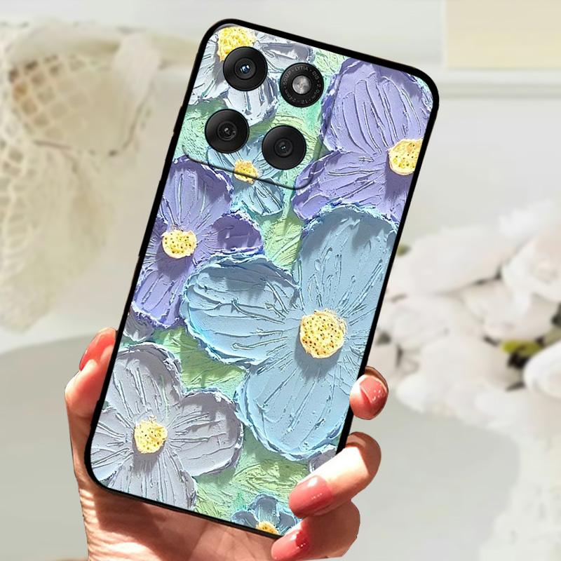 Modne Etui Dla Motorola Edge 60 Fusion 5G Odporny na Wstrząsy Zderzak Miękkie Pokrowiec na Telefon Dla Moto Edge60 Fusion Silikonowe Ochronne Etui