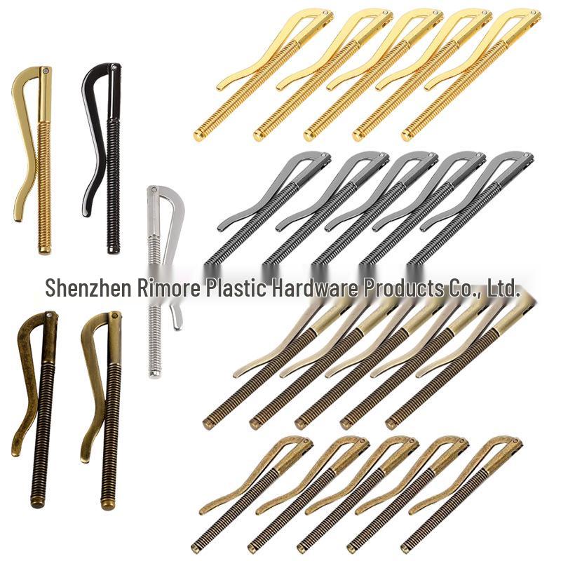 80-мм многоцветная металлическая зажим для денег с пружинным механизмом Silver