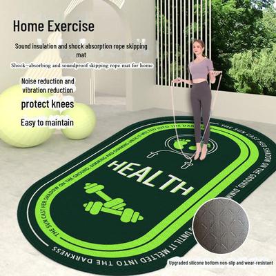 Geliştirilmiş Silikon Atlama İpi Matı: Sessiz, Kaymayan, Şok Emici Fitness Minderi