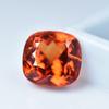 Natural Orange 7.95 Ct Sapphire Birthstone   Square Cushion Cut Gems
