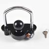Leiasnow Coupler Lock Trailer Anti-Theft Hitch Ball Hitch Member Anti-Theft Trailer Hitch Cover with Lock (Black)