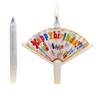 Fan Shaped Surprise Banner Candle Funny Party Happy Birthday Cake Decoration Children's Fan Wishing Candle
