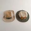 Mesh Kids Bucket Hats Quick Drying Children Fisherman Hat New Drawstring Basin Cap  Outdoor