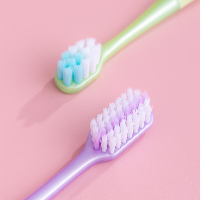 LERCH Family Set: Cartoon Cat Claw Toothbrush - Soft Bristles for Children & Adults, 6 Pieces