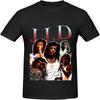 Jids Shirt Men's Fashion Short Sleeve Cotton T-Shirts Comfortable Breathable Crewneck Top Tees Black0