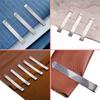 Sewing Clip Stainless Steel Hemming Clips Metal Crimping Clip Fabric Measuring Ruler Quilting for DIY Sewing Tools Accessories