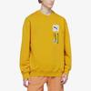 Puma Sudadera de Cuello Redondo con Estampado de Logotipo para Hombre Tops Amarillo 536303-85