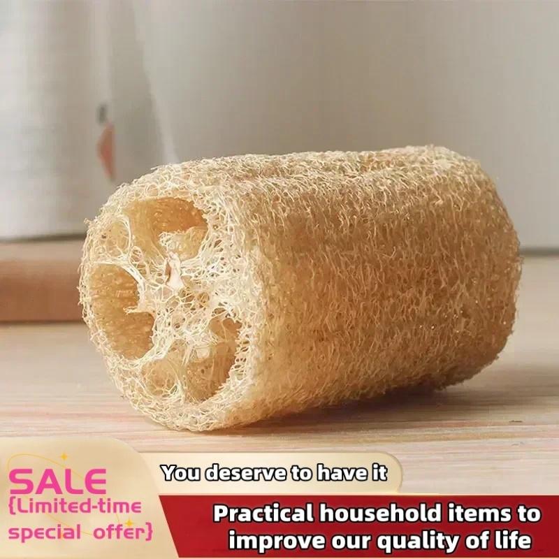 

1/2Pcs Natural Loofah Body Scrubber Spa Exfoliating Bath Sponge Multi-Purpose Cleaning Tool for Kitchen Bathroom Daily Cleansing