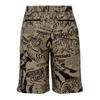 Onitsuka Tiger Elastic Waist Mid Rise Comfortable Printed Casual Shorts Men shorts 2181B048_250