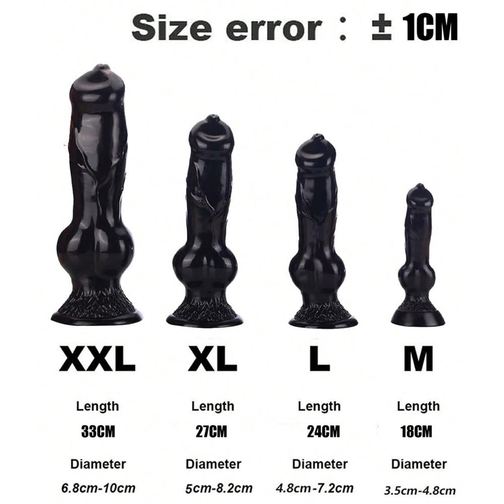 Realistic Huge Dog Dildo Anal Plug With Suction Cup Silicone Big Butt Plug Prostate Massager Adult Sex Toys for Men Women sextoy