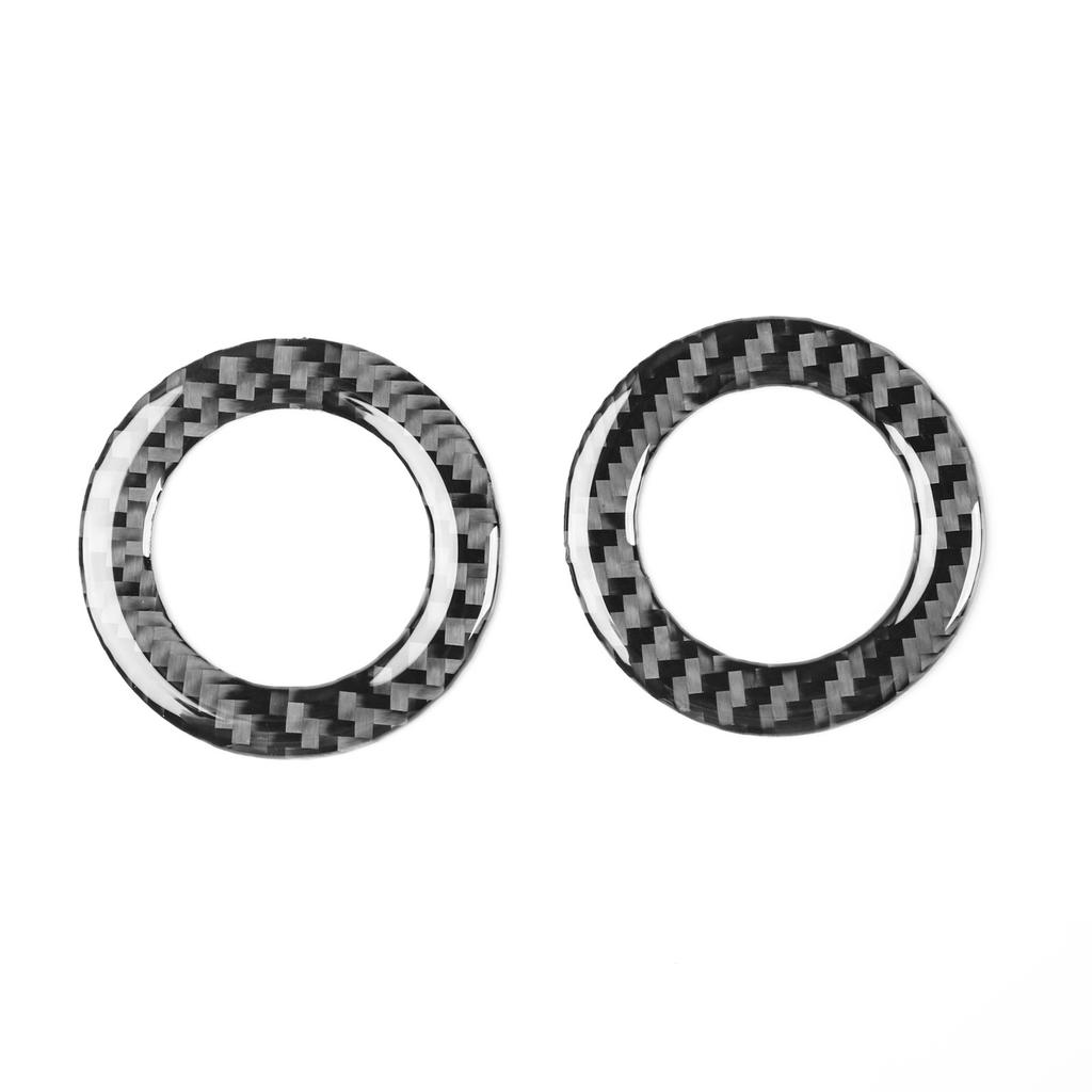 2pcs Carbon Fiber Front Door Stereo Speaker Trim for Honda CRV CR-V 17-21