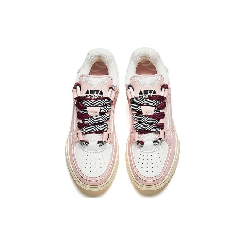 Anta AOJIE Anti-Slip And Wear-Resistant Lightweight Low-Top Skateboard Shoes Women's Pink Sneakers 922338040-1