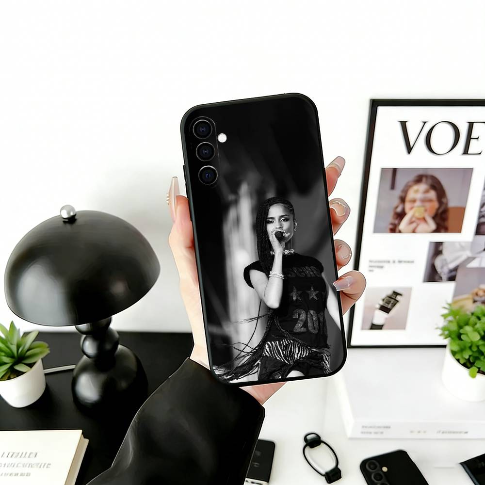

A-Afrobeats S-Style Phone Case Black Silicone Soft For Samsung Galaxy A73,A72,A71,A70,A53,A52,A51 Samsung a30 a20