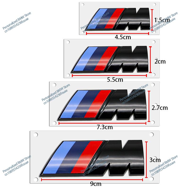 1PCS Car Fender Side Emblem Rear Trunk Badge M Logo Sticker For BMW G05 M M3 M5 M6 E46 E90 F30 G20 E36 E34 G20 G30 Accessories CVB4