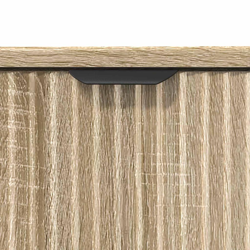 Washbasin Cabinet with Door Sonoma Oak 60.5 x 33.5 x 61 cm