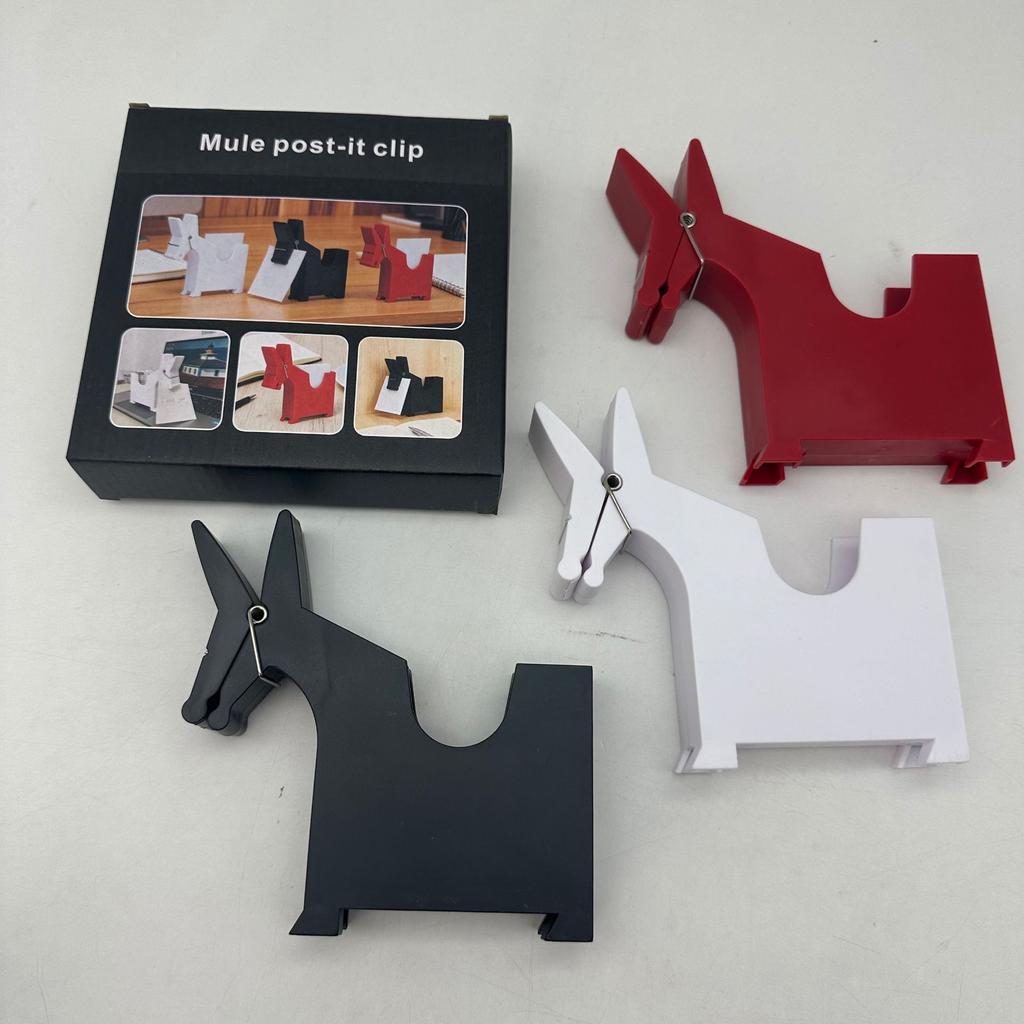 Creative Donkey-Shaped Desktop Organizer, Multi-functional Note Clip