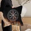 V-Viking Logo V-Vegvisir Luxury Pillow Anime Pillow Sofa Bed Head Pillow Cover Cushion Cover 45X45 Cm Fashion