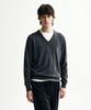 JRIUM Cashmere Blend Essential V-Neck Knit Charcoal