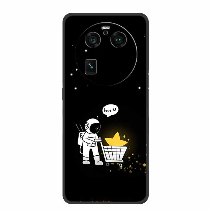 For Oppo Find X6 Pro Case Astronaut Soft Silicone Shockproof Phone Back Cover Cases for Oppo Find X6 Pro 5G Spaceman Lion Shell