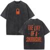 The Life of A Showgirl Album Merch Tshirts Fan Gifts Mens Women Clothing Vintage Washed Cotton Oversized Short Sleeve T Shirts